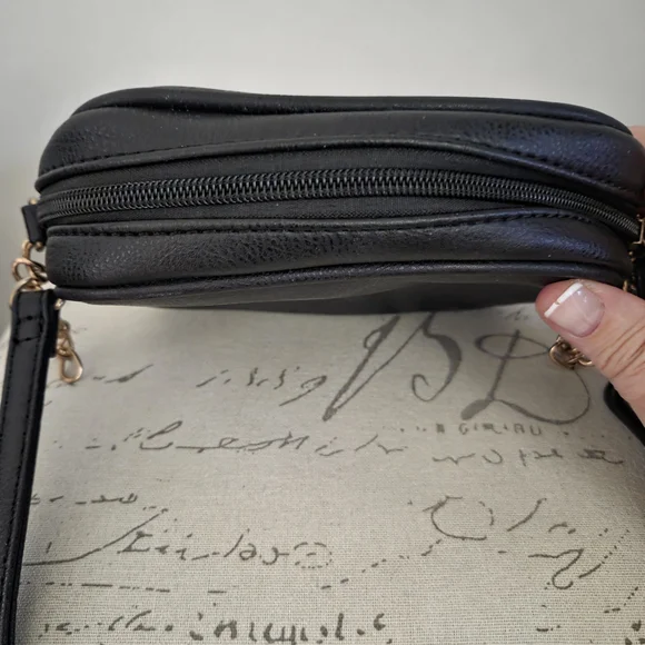 Black Fringe w/Star Embellishments Shoulder Bag Crossbody - Picture 8 of 10